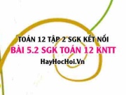 Bài 5.2 SGK Toán 12 tập 2 Kết nối tri thức
